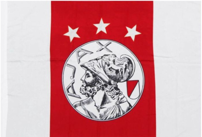 Afbeeldingen van Ajax Vlag Oud Logo - rood/wit