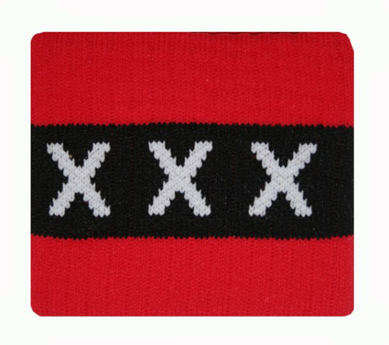 Afbeeldingen van Ajax Aanvoerdersband XXX - rood/zwart