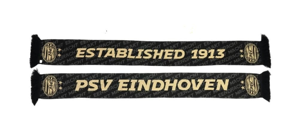 Picture of PSV Sjaal 110 jaar Established 1913 - zwart/goud